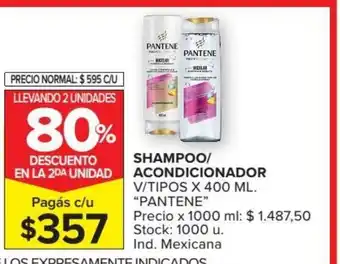 Carrefour Market Pantene Shampoo / Acondicionador V/Tipos x 400ml oferta