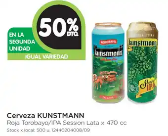 Jumbo Kunstmann Cerveza x 470cc, 50% de descuento oferta