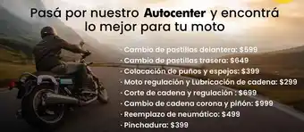 Changomas Cambio de pastillas delanteras moto oferta