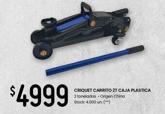 Changomas Criquet carrito 2t caja plastica oferta