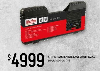 Changomas Kit herramientas laufer 51 piezas oferta