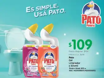 Jumbo Pato Gel Limpiador x 500ml oferta
