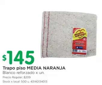 Jumbo Media Naranja Trapo piso x un. oferta