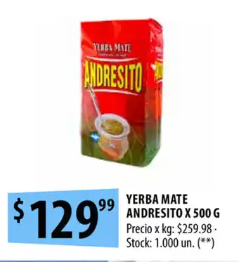 Punto Mayorista Andresito Yerba Mate x 500g oferta