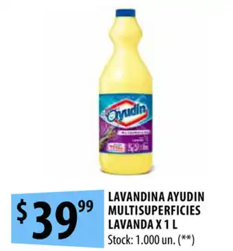 Punto Mayorista Ayudín Multisuperficies Lavanda Lavandina x 1l oferta