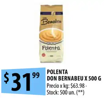 Punto Mayorista Don Bernabeu Polenta x 500g oferta