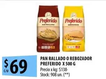 Punto Mayorista Preferido Pan Rallado o Rebozador x 500g oferta