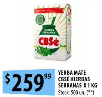 Punto Mayorista CBSé Hierbas Serranas Yerba Mate x 1kg oferta
