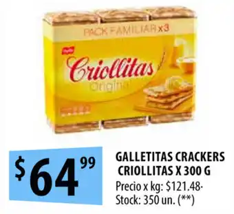 Punto Mayorista Criollitas Galletitas Crackers x 300g oferta