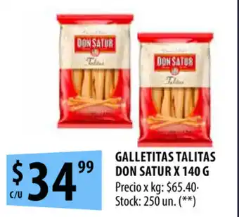 Punto Mayorista Don Satur Galletitas Talitas x 140g oferta