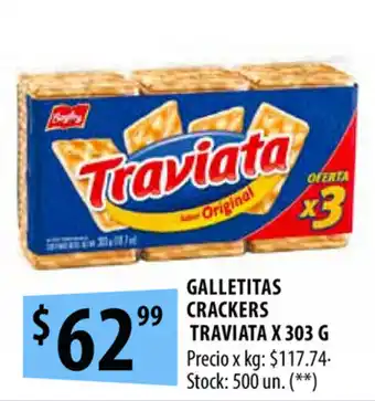 Punto Mayorista Traviata Galletitas Crackers x 303g oferta