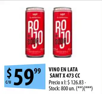 Punto Mayorista Samt Vino En Lata x 473cc oferta