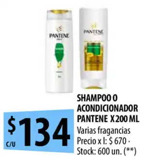 Punto Mayorista Pantene Shampoo O Acondicionador x 200ml oferta