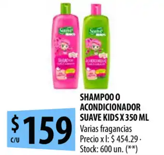 Punto Mayorista Suave Kids Shampoo o Acondicionador x 350ml oferta