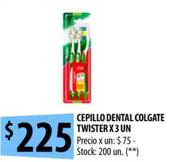 Punto Mayorista Colgate Twister Cepillo Dental x 3un oferta