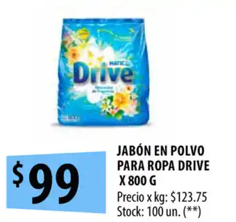 Punto Mayorista Drive Jabón en Polvo para Ropa x 800g oferta