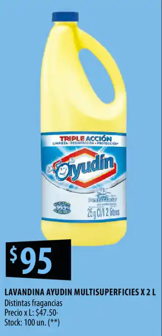 Punto Mayorista Ayudín Multisuperficies Lavandina x 2L oferta