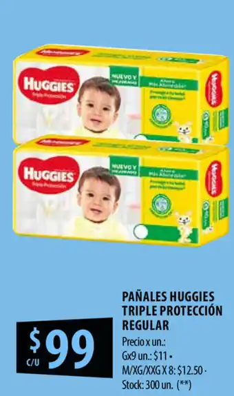 Punto Mayorista Huggies Triple Protección Regular Pañales oferta