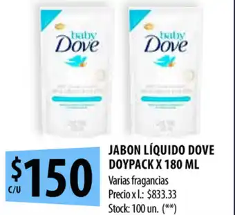 Punto Mayorista Dove Jabon Líquido Doypack x 180ml oferta