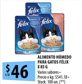 Punto Mayorista Félix Alimento Húmedo para Gatos x 85g oferta