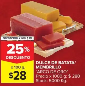Carrefour Market Dulce De Batata Membrillo''Arco De Oro'' x 100g oferta