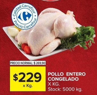 Carrefour Market Pollo Entero Congelado x Kg. oferta