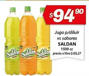 Almacor Saldan Jugo P/diluir Vs Sabores 1500cc oferta