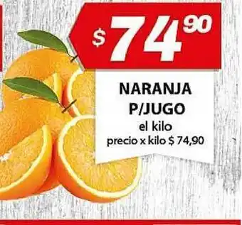 Almacor Naranja P/jugo el kilo oferta