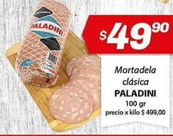 Almacor Paladini Mortadela Clásica 100gr oferta