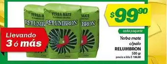 Almacor Relumbron Yerba Mate C/palo 500gr oferta