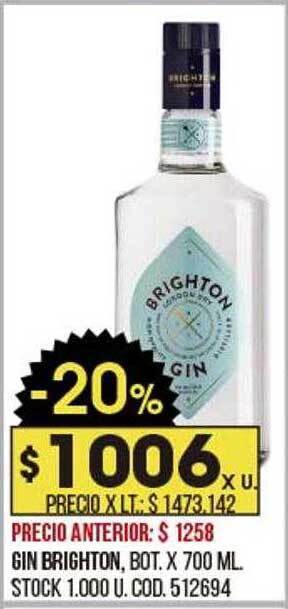 Coto Gin Brighton oferta