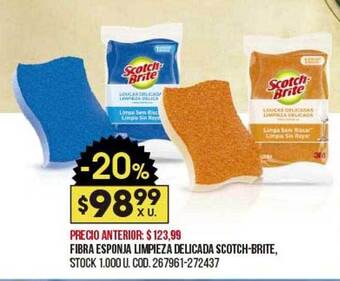 Coto Fibra Esponja Limpieza Delicada Scotch-brite oferta