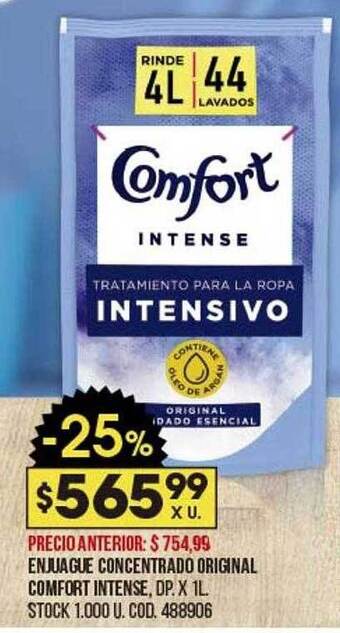 Coto Enjuague Concentrado Original Comfort Intense oferta