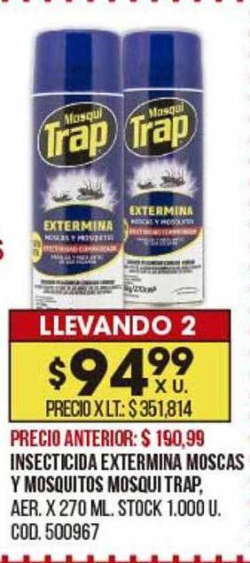 Coto Insecticida Extermina Moscas Y Mosquitos Mosqui Trap oferta