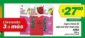 Almacor Ades Jugo A Base De Soja Nar-dur-man-ana 200cc oferta
