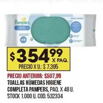 Coto Toallas Húmedas Higiene Completa Pampers oferta