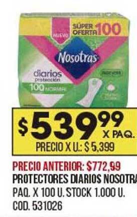 Coto Protectores Diarios Nosotras oferta