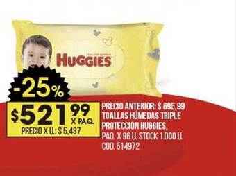 Coto Toallas Húmedas Triple Protección Huggies oferta