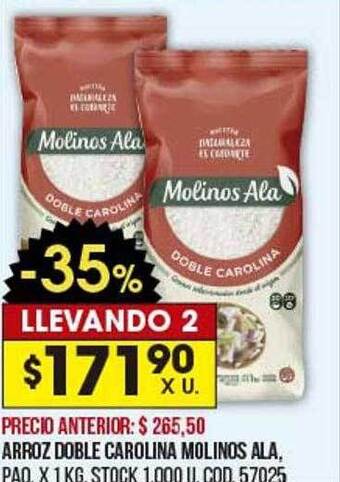 Coto Arroz Doble Carolina Molinos Ala oferta