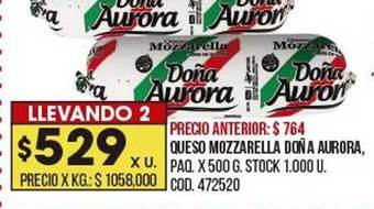 Coto Queso Mozzarella Doña Aurora oferta