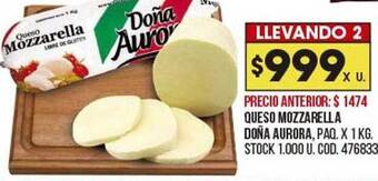 Coto Queso Mozzarella Doña Aurora oferta