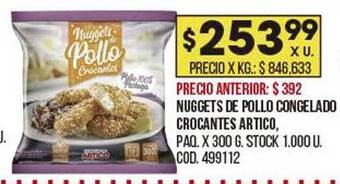Coto Nuggets De Pollo Congelado Crocantes Artico oferta