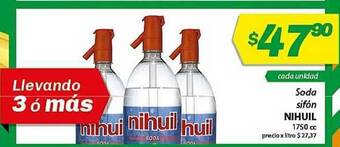 Almacor Nihuil Soda Sifón 1750cc oferta
