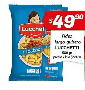 Almacor Lucchetti Fideo Largo/guisero 500gr oferta