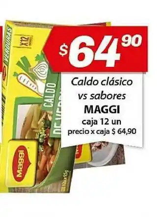 Almacor Maggi Caldo Clásico Vs Sabores 12un oferta