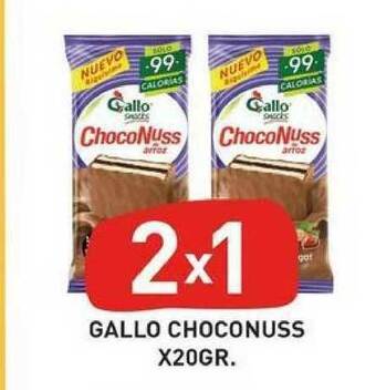 Supermercados Zeta Gallo Choconuss x20gr. oferta