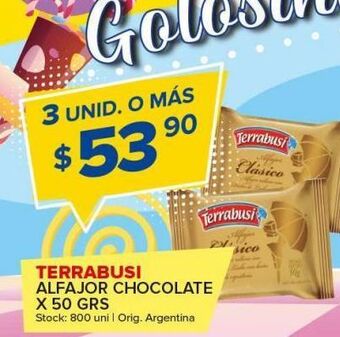 Carrefour Maxi Alfajor chocolate terrabusi oferta
