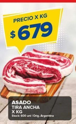 Carrefour Maxi Asado tira ancha x kg oferta