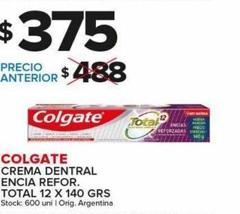 Carrefour Maxi Crema dental colgate oferta
