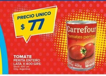 Carrefour Maxi Tomate perita entero oferta